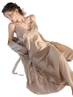 Lace Long Bridal Robe Sleepwear Set