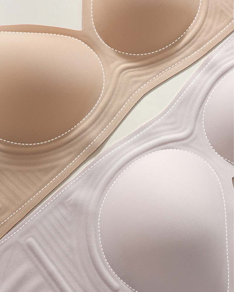 Natural Latex V-Neck Wireless Bra