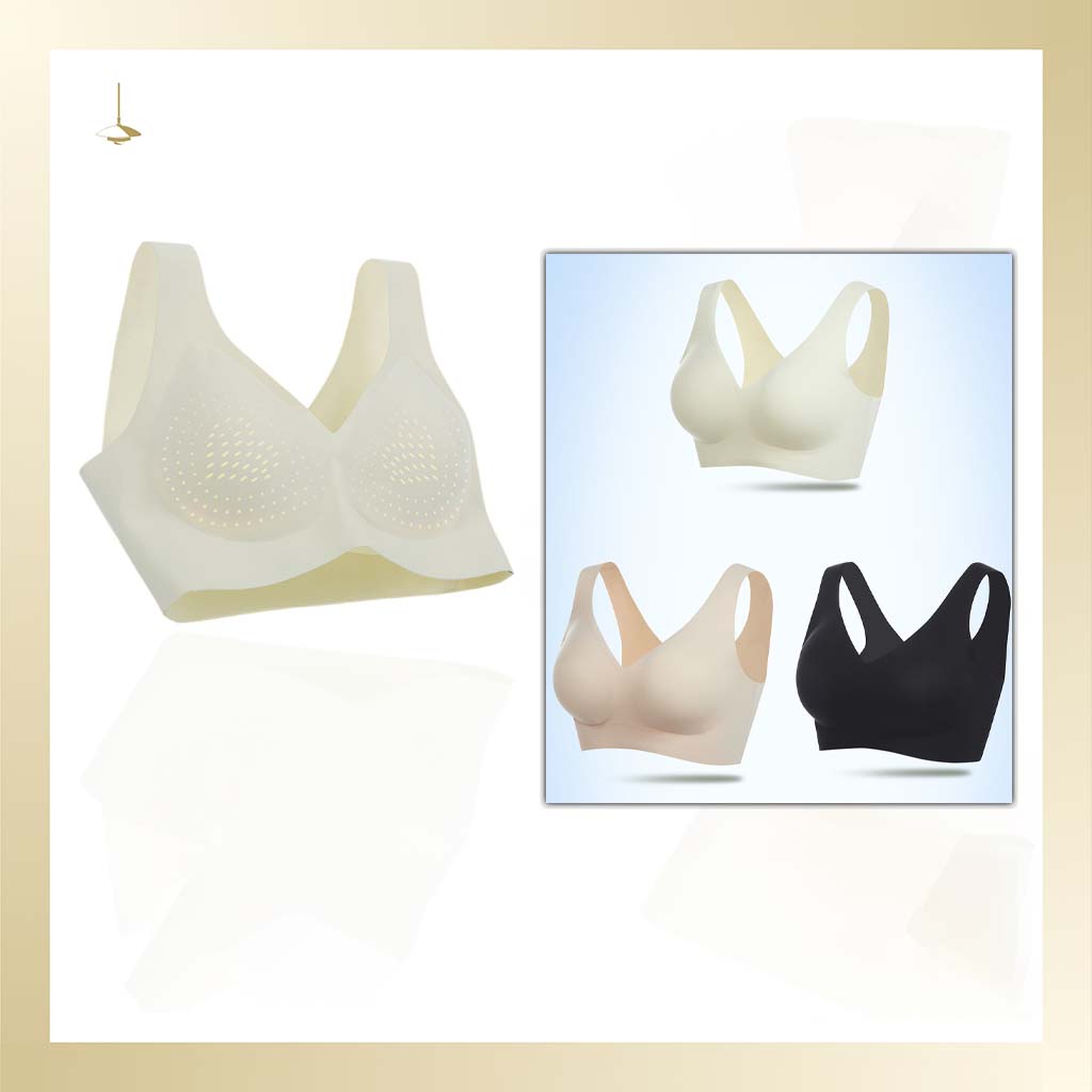 Natural Latex Wireless Full-Coverage Bra