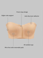 Push-Up Strapless Non-Slip Wireless Bandeau Bra