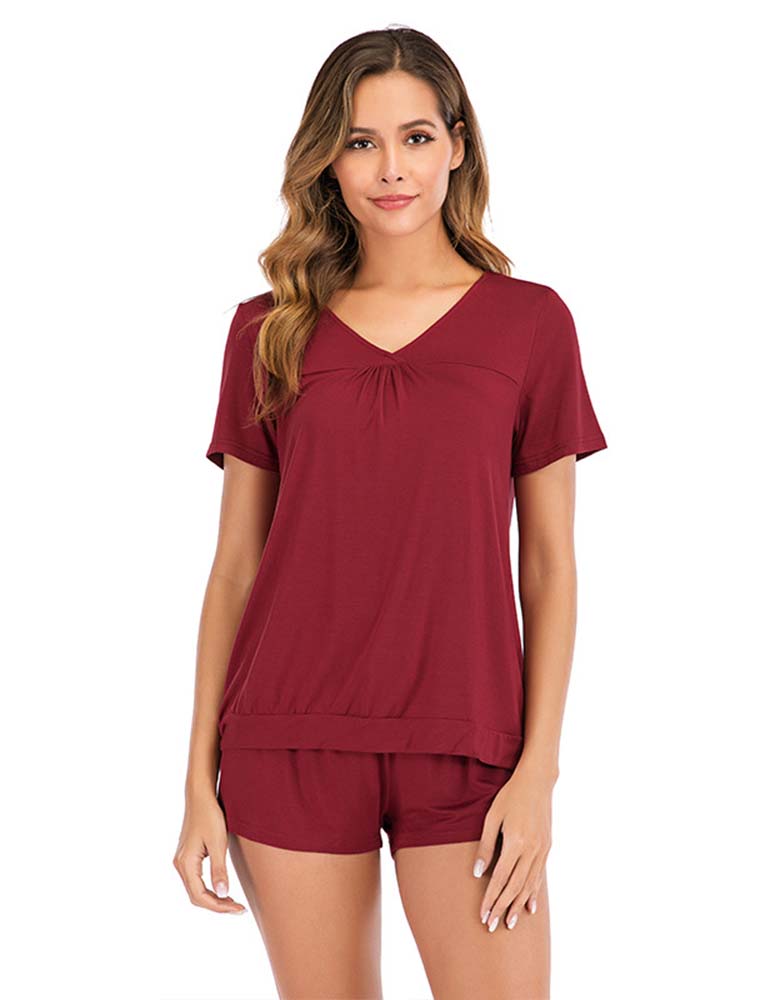 Cotton Short Sleeve Pajama Set