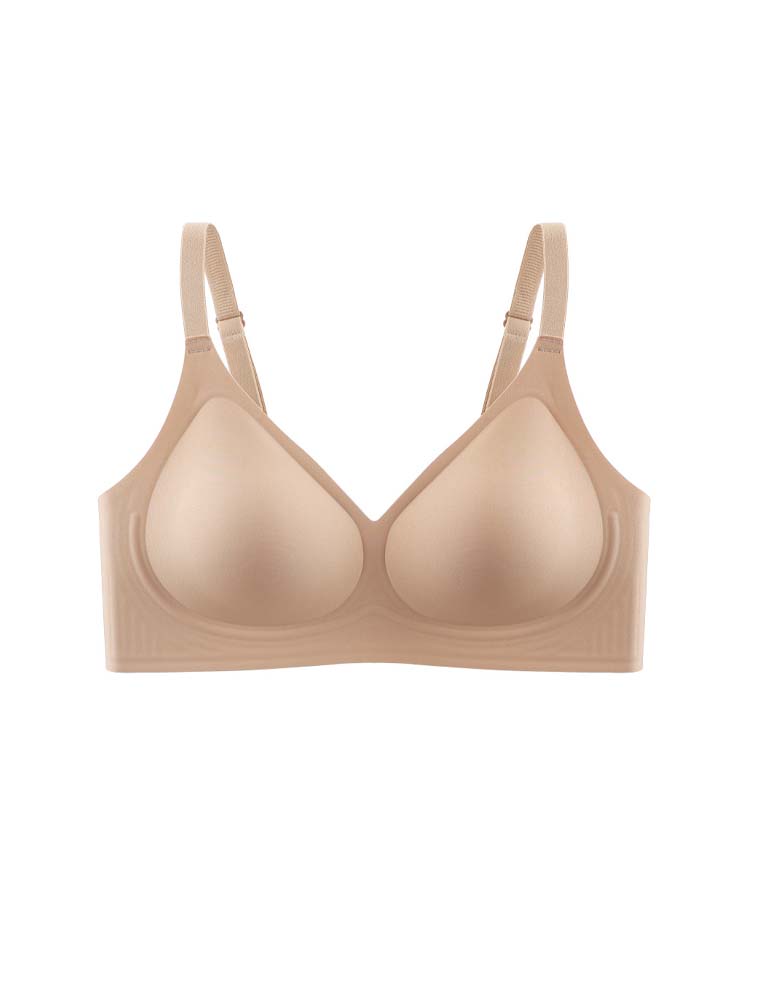 Natural Latex V-Neck Wireless Bra