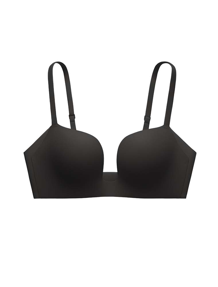 Black Push-Up Backless Plunge Bra