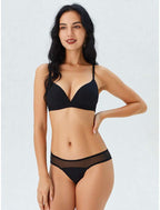 Silky Triangle Satin Bra