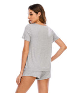 Cotton Short Sleeve Pajama Set