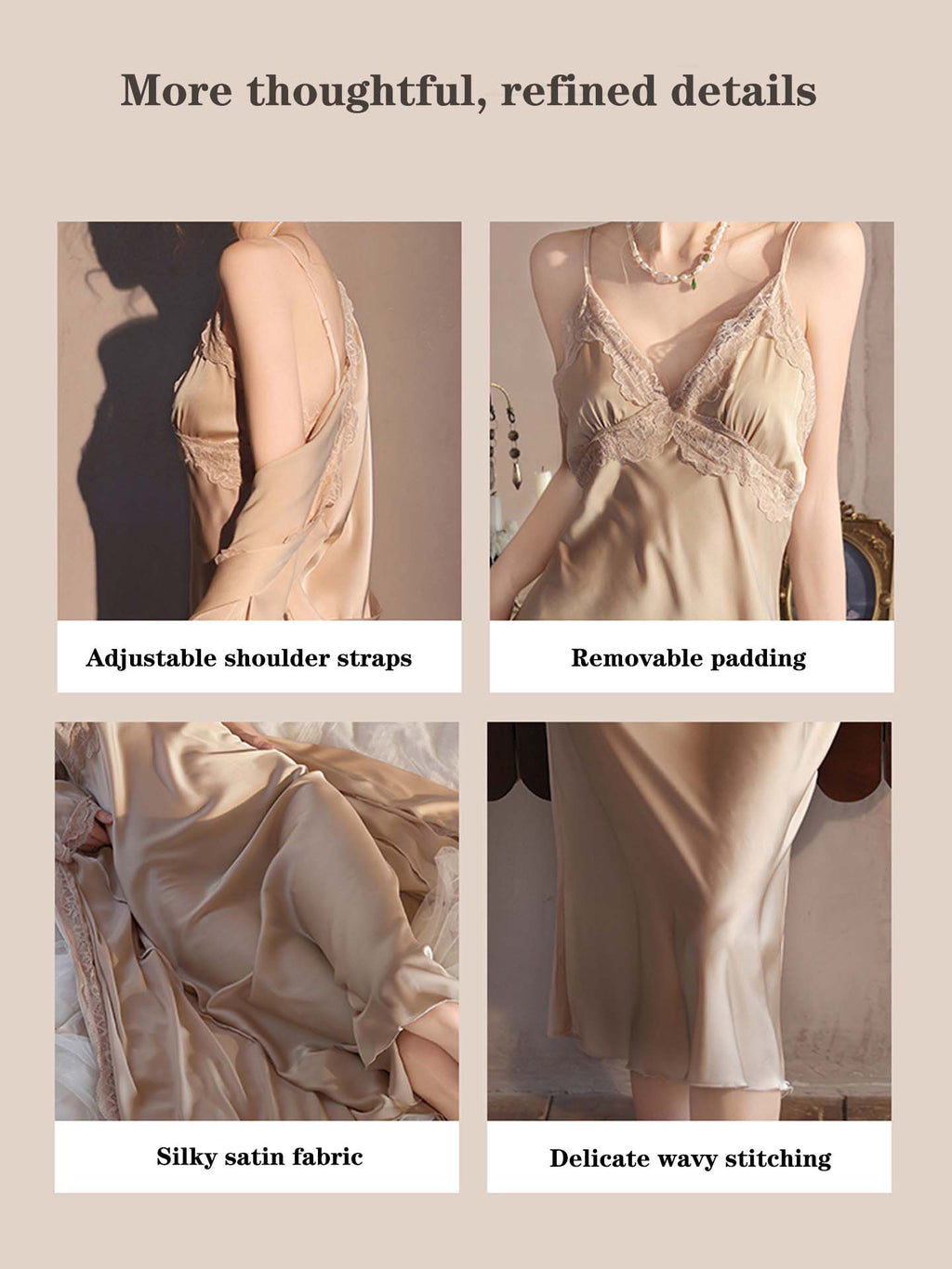 Lace Long Bridal Robe Sleepwear Set