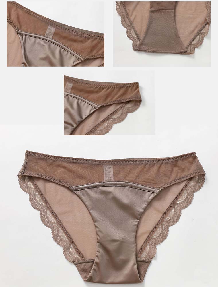 Silky Triangle Satin Bra