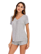 Cotton Short Sleeve Pajama Set