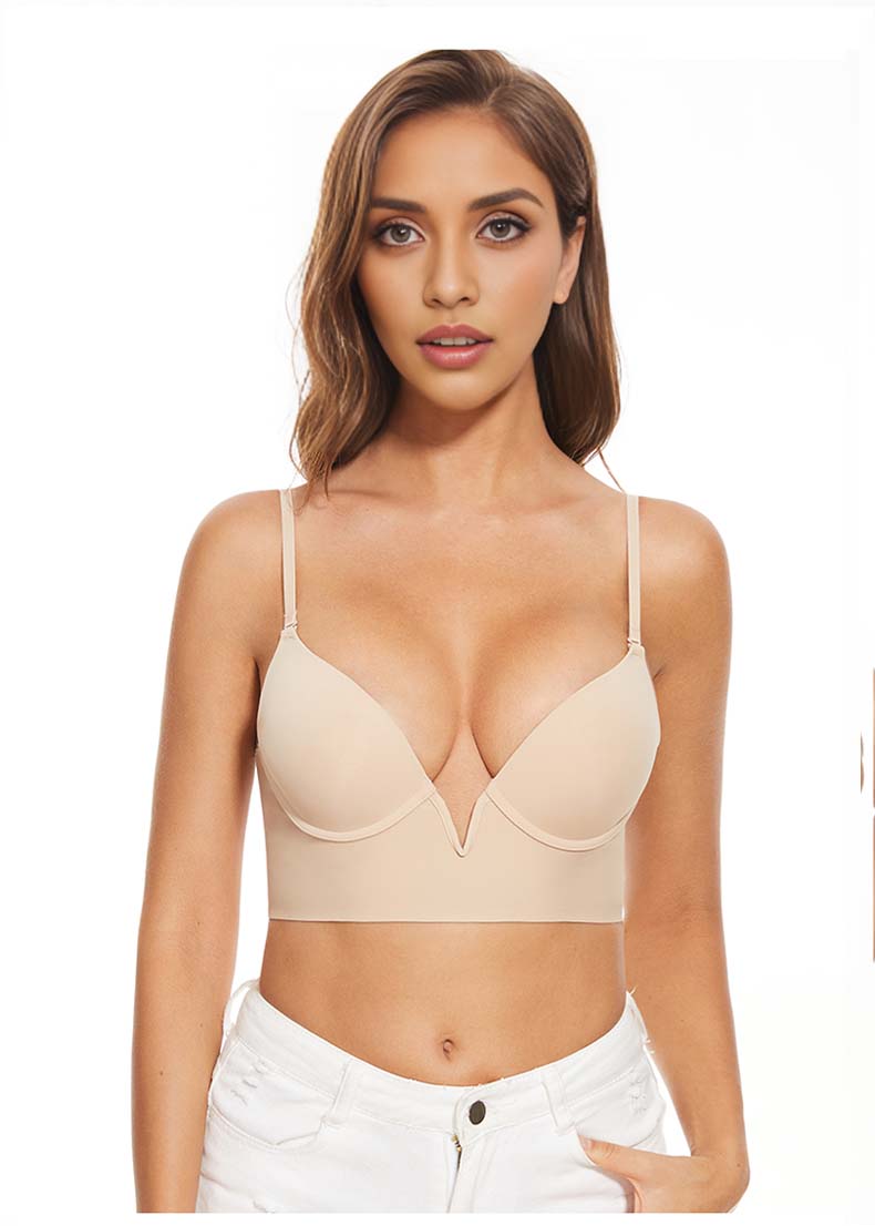 Women Low Back Bras-V