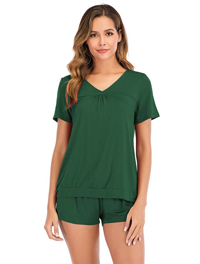 Cotton Short Sleeve Pajama Set