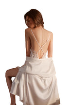 Women’s Sexy Satin Lace V-Neck Cami Nightdress Set