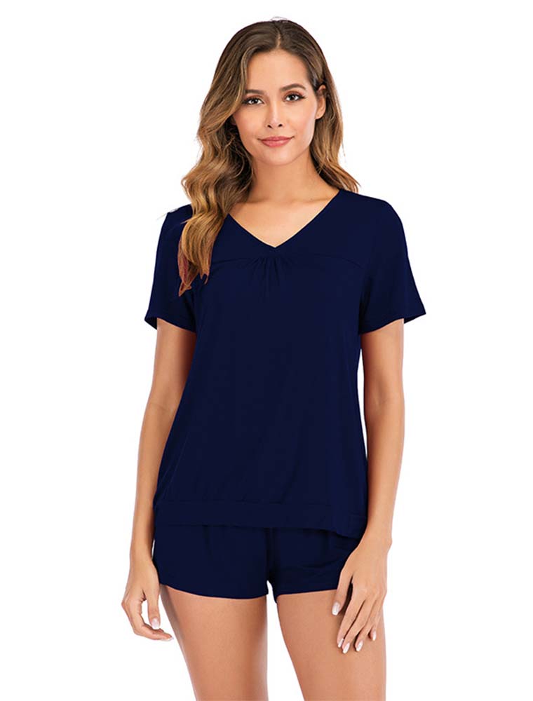 Cotton Short Sleeve Pajama Set