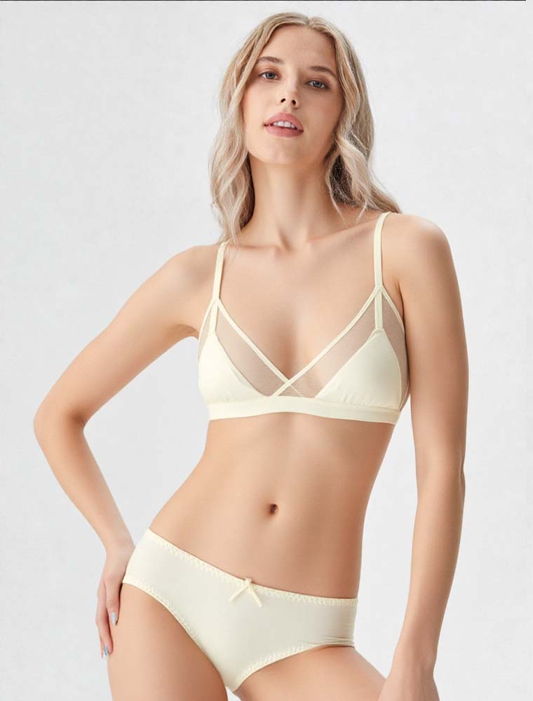 Luxe Silk Triangle Bra