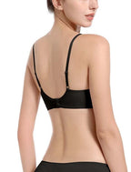 Black Push-Up Backless Plunge Bra
