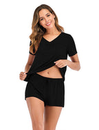 Cotton Short Sleeve Pajama Set