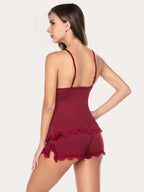 Women’s Lace Cami & Shorts Pajama Set