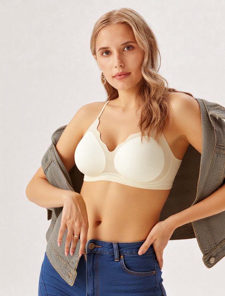 Basic Seamless Deep V Cooling Bra