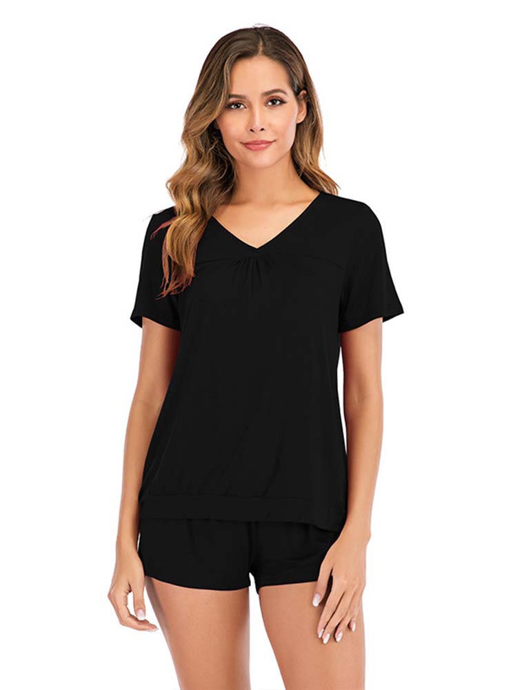 Cotton Short Sleeve Pajama Set