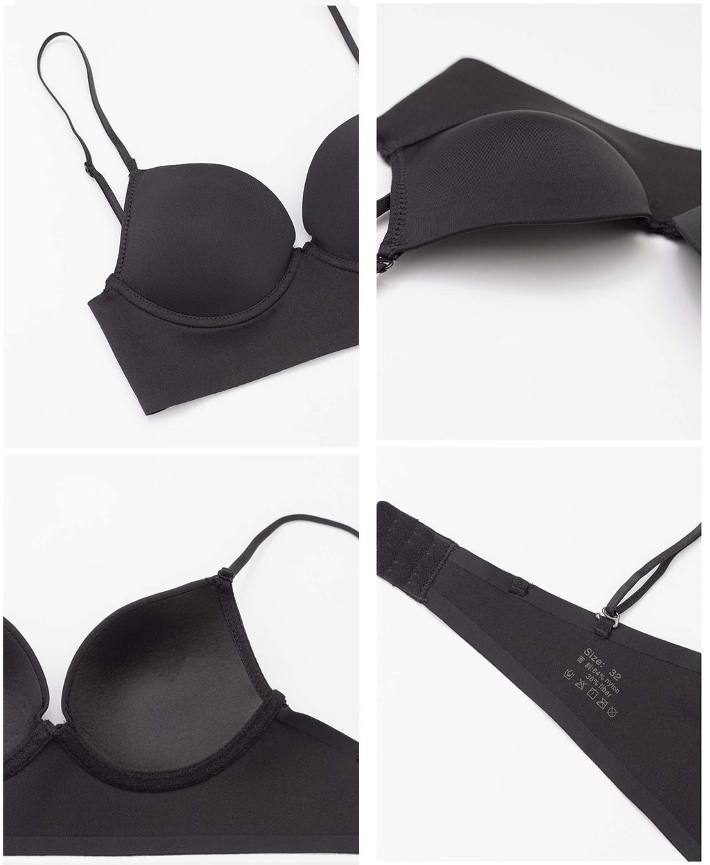 Low Back Backless Convertible Bra