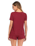 Cotton Short Sleeve Pajama Set