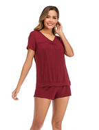 Cotton Short Sleeve Pajama Set