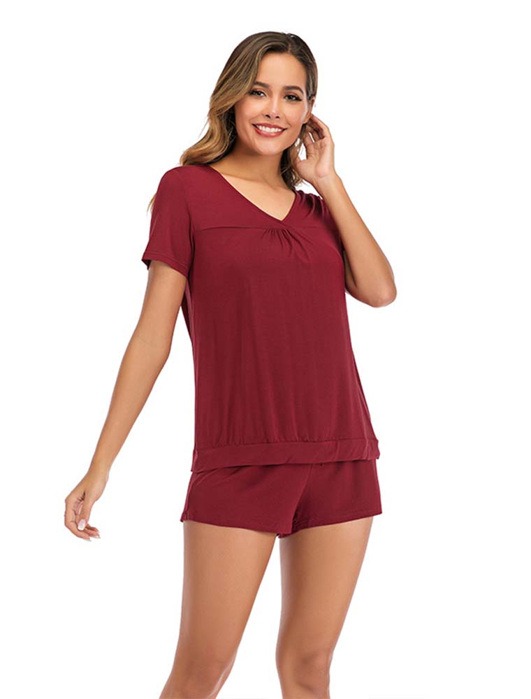 Cotton Short Sleeve Pajama Set