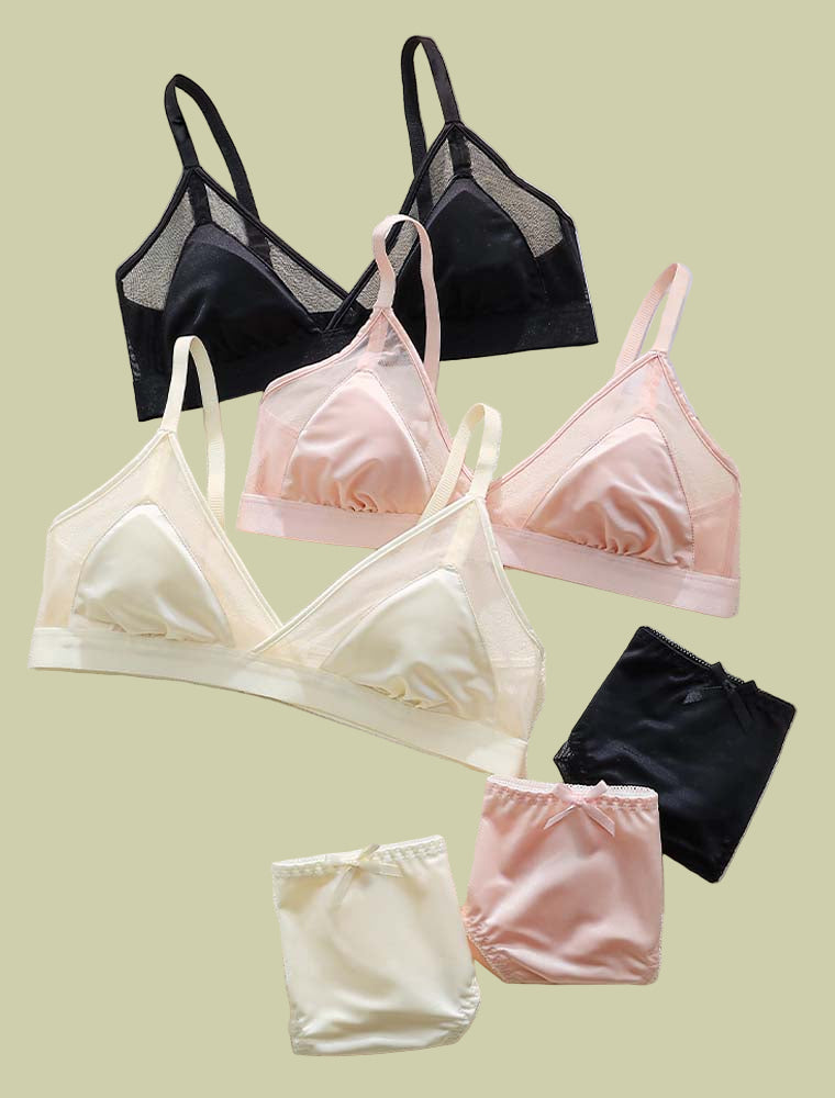 Luxe Silk Triangle Bra