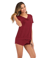 Cotton Short Sleeve Pajama Set