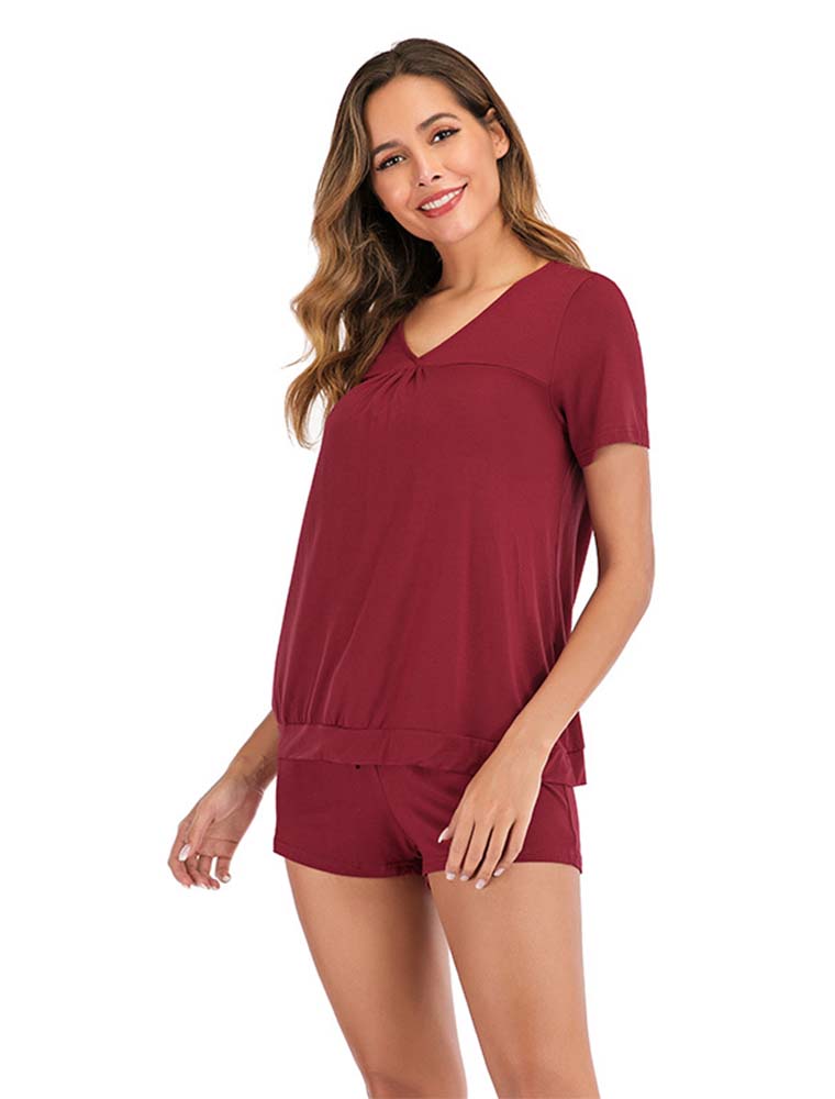 Cotton Short Sleeve Pajama Set