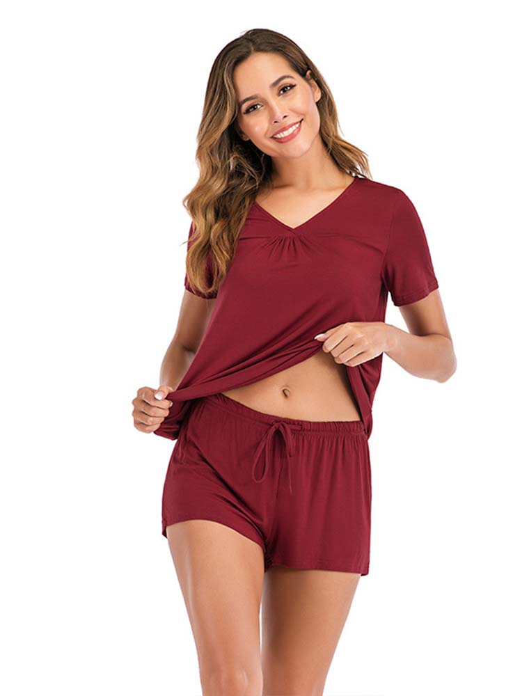 Cotton Short Sleeve Pajama Set
