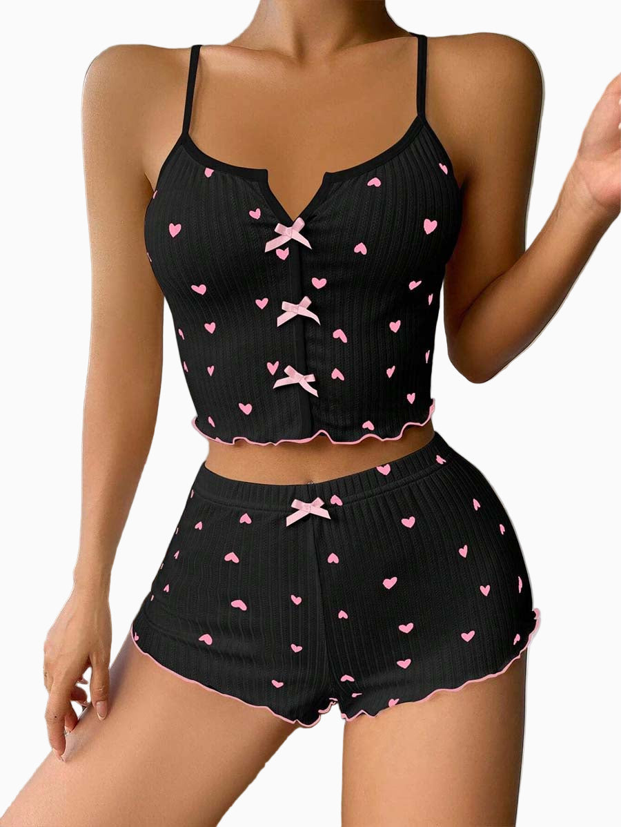 Women’s Ribbed Cami & Shorts Pajama Set