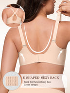 Natural Latex Sheer Mesh Contour Wireless Bra