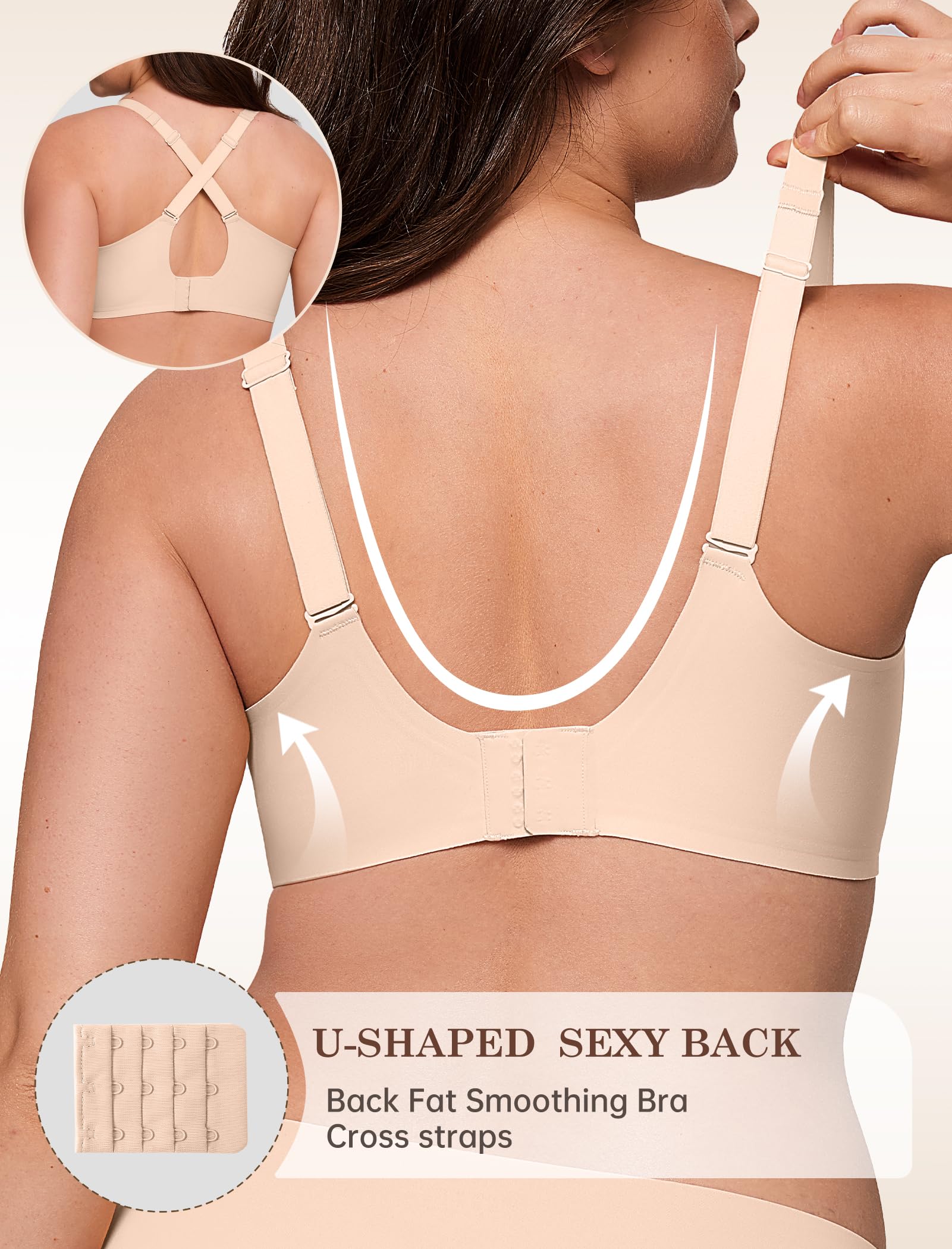 Natural Latex Sheer Mesh Contour Wireless Bra