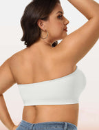 Women’s Strapless Non-Slip Silicone Padded Bandeau Bra