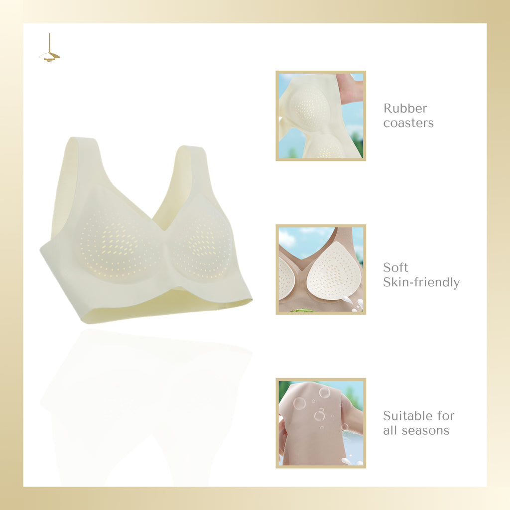 Natural Latex Wireless Full-Coverage Bra