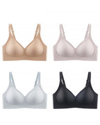 Natural Latex V-Neck Wireless Bra