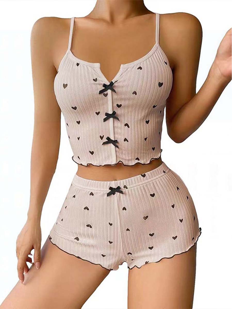 Women’s Ribbed Cami & Shorts Pajama Set