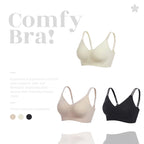 Natural Latex Wireless V-Neck Bra