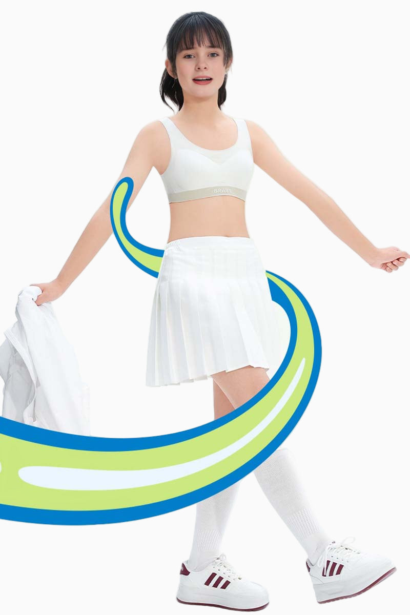 Seamless Training Sports Bra for Girls 10–16