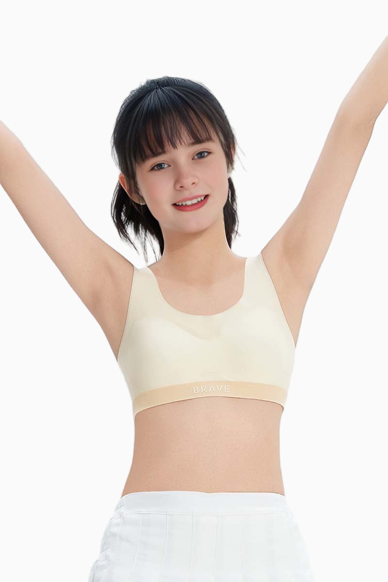Seamless Training Sports Bra for Girls 10–16