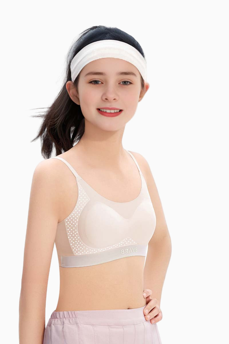 Girls’ Seamless Training Bra with Removable Pads
