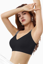 Natural Latex Wireless V-Neck Bra