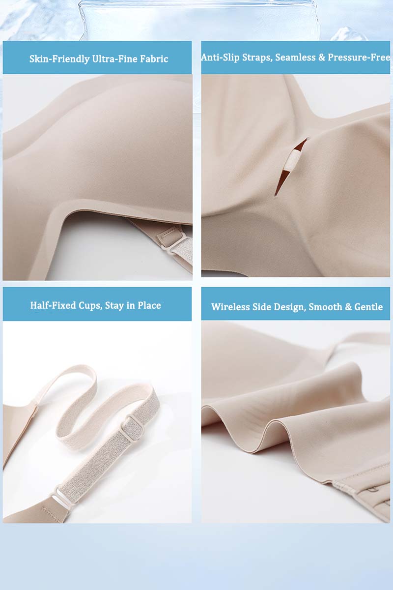 Natural Latex Wireless V-Neck Bra