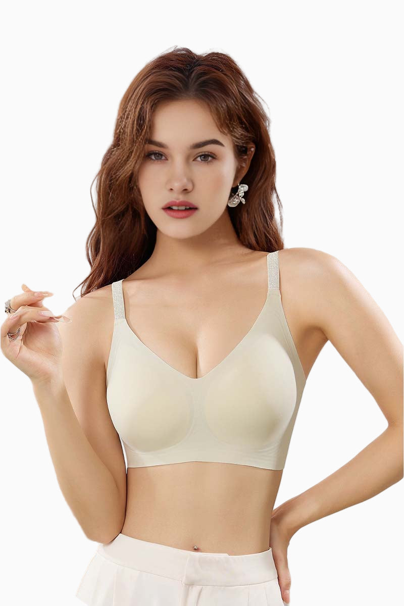 Natural Latex Wireless V-Neck Bra