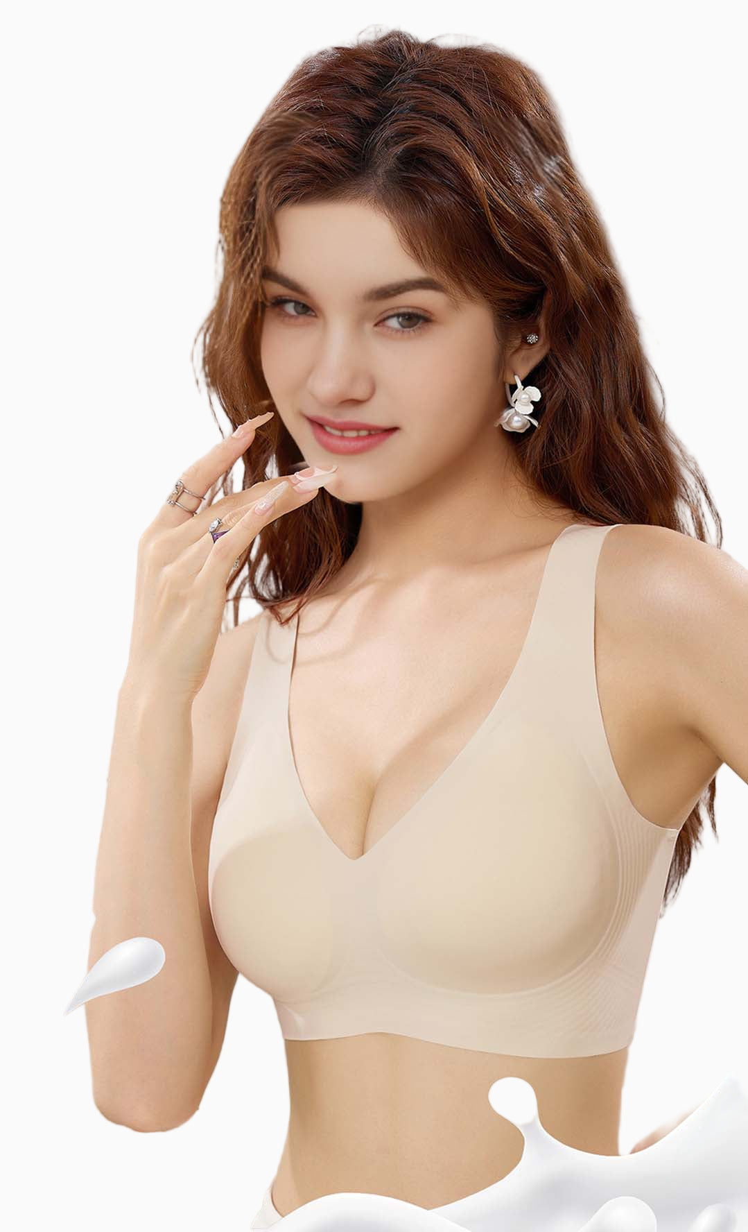 Natural Latex Wireless Full-Coverage Bra